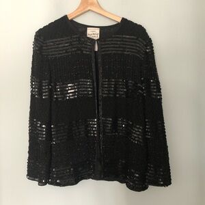 Vintage Joseph Ribkoff Beaded/Sequin Silk Jacket